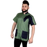 Рубашка Tikima Vico Cani на молнии, цвет хаки/черный, размер L Рубашка Tikima Vico Cani на молнии, цвет хаки/черный, размер L