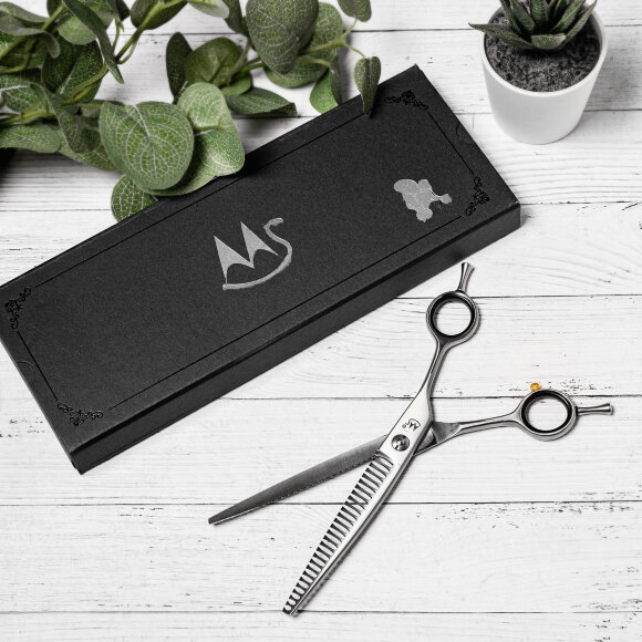 Ножницы Moshou YYM-7027 шанкеры, 7" 27 зубцов