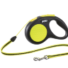 Поводок-рулетка для собак Flexi New Neon S трос, цвет желтый