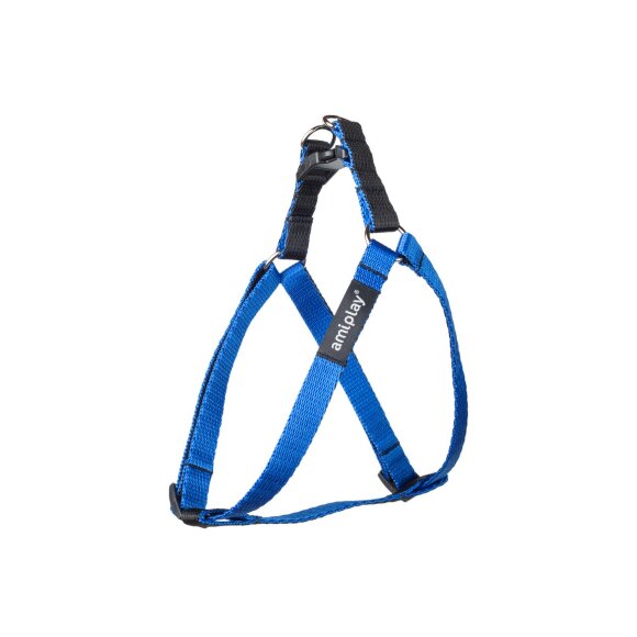 Шлейка регулируемая AmiPlay Twist M 30-55/1,5 см, синяя