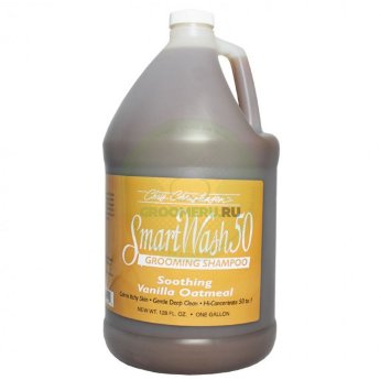 Шампунь Chris Christensen SmartWash50 с ароматом ванильной овсянки, 3,8 л