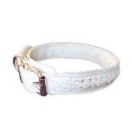 Ошейник ZooMaster плетеный 15мм х 35см, белый