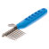 Колтунорез DeLIGHT боковой "мини" загнутые, 8 лезвий, с пластиковой синей ручкой Колтунорез DeLIGHT боковой "мини" загнутые, 8 лезвий, с пластиковой синей ручкой