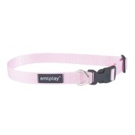 Ошейник регулируемый AmiPlay Basic розовый, размер L