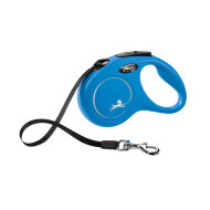 Поводок-рулетка для собак Flexi New Classic 15 кг 5 м ремень синий