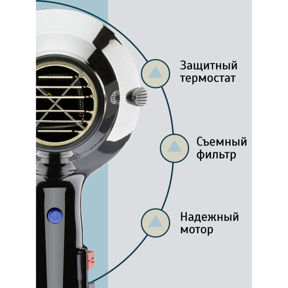 Фен Wahl 4360-0470 PROTECT, черный