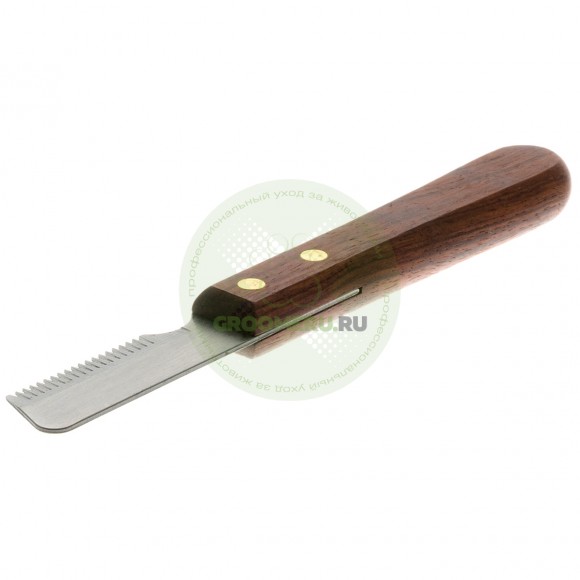 Нож для тримминга Hello Pet с деревянной ручкой, 20 зубьев