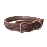 Ошейник ZooMaster плетеный 25мм х 50см, коричневый