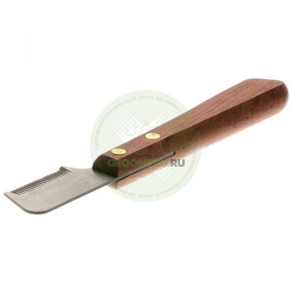 Нож для тримминга Hello Pet с деревянной ручкой, 22 частых зубца