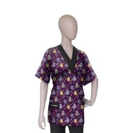 Рубашка Artero с V-образным вырезом и принтом "Коты", размер S