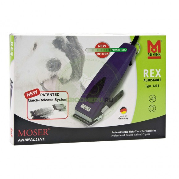 Moser rex машинка для стрижки с ножом на винтах