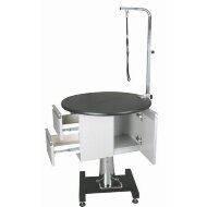 Стол для груминга TOEX 70хH78,5-93 см гидравлический круглый (уценка)