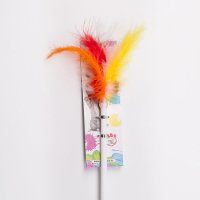 Дразнилка-удочка "Пушистый хвост", пластиковая палочка 55 см