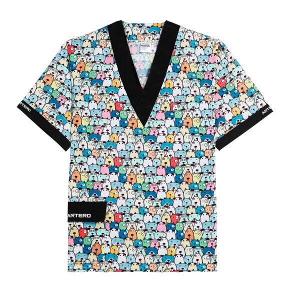 Рубашка Artero с V-образным вырезом и принтом "Мульти", размер XXL Рубашка Artero с V-образным вырезом и принтом "Мульти", размер XXL