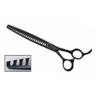 Ножницы KKO Comfort Line финишные, черные 7" 23T