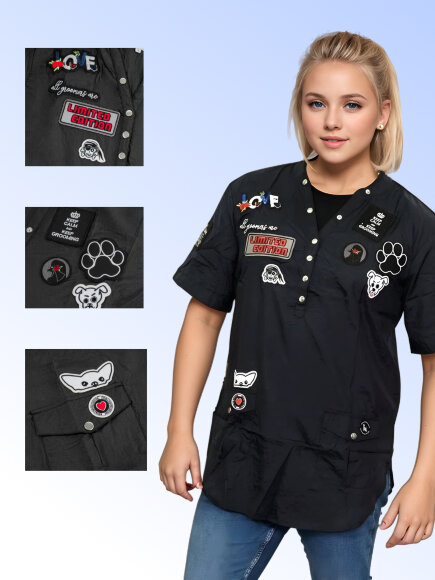 Рубашка Tikima Figarino синяя, размер L Рубашка Tikima Figarino синяя, размер L