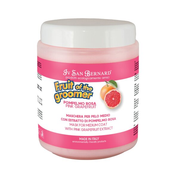 Восстанавливающая маска ISB 'Розовый грейпфрут' с витаминами для шерсти средней длины, 1 л