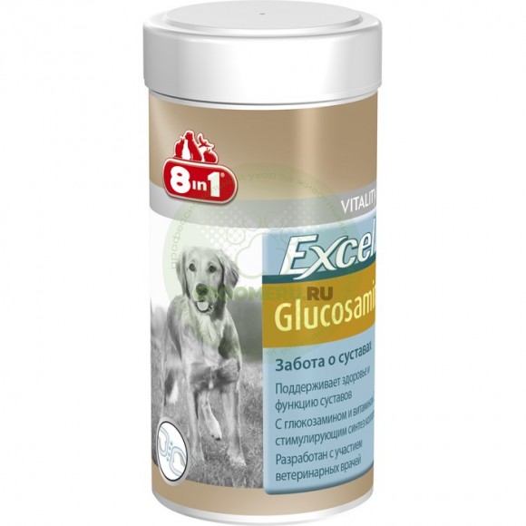 Кормовая добавка 8in1 Glucosamine для поддержания здоровья суставов собак, 55 таб.