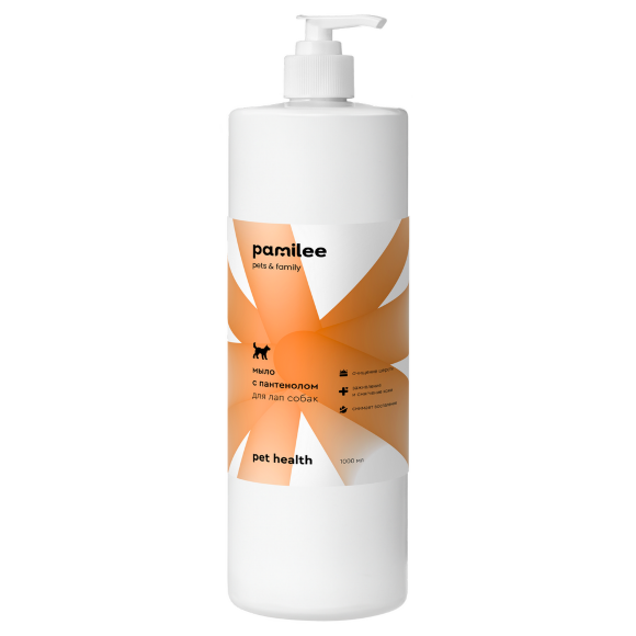 Мыло Pamilee для лап с пантенолом, 1000 мл