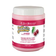 Восстанавливающая маска ISB 'Черная вишня' с протеинами шелка для короткой шерсти, 1 л