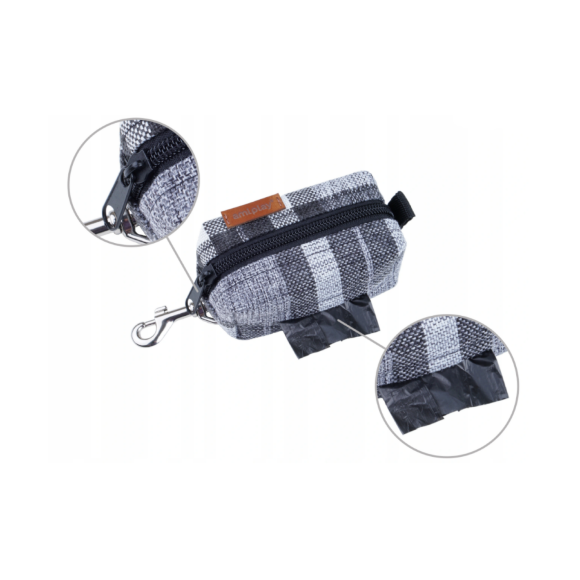 Диспенсер мешок для отходов AmiPlay London 9х5х4 см, серый