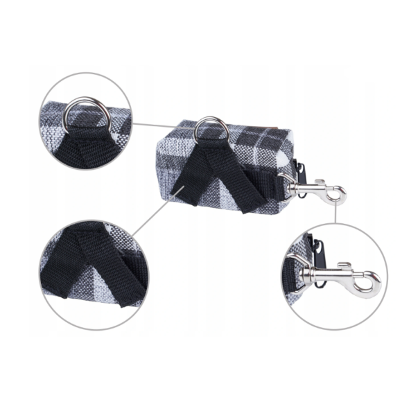 Диспенсер мешок для отходов AmiPlay London 9х5х4 см, серый