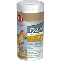Кормовая добавка 8in1 Glucosamine+MSM для поддержания здоровья суставов собак, 55 таб.