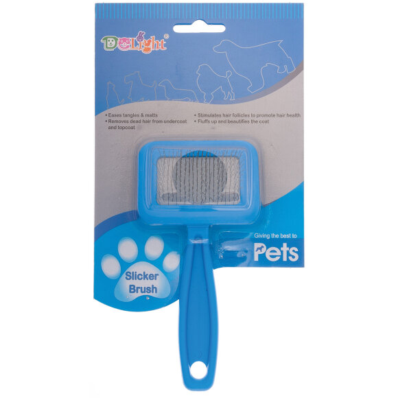 Пуходерка DeLight пластиковая, малая