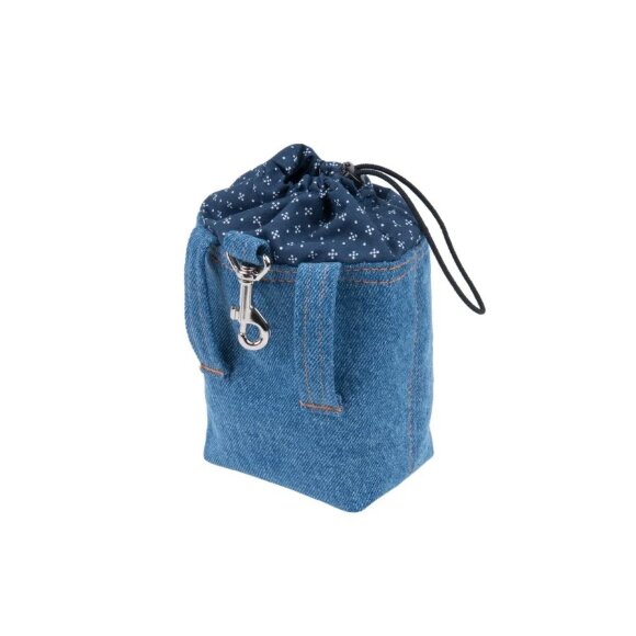 Сумка для лакомств AmiPlay Denim 10х7х14 см, голубая Сумка для лакомств AmiPlay Denim 10х7х14 см, голубая