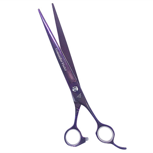 Ножницы Komondor Violet прямые с микронасечкой, 8" Ножницы Komondor Violet прямые с микронасечкой, 8"