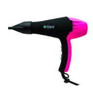 Профессиональный фен Dimi 9200 с ионизатором, цвет черный/розовый