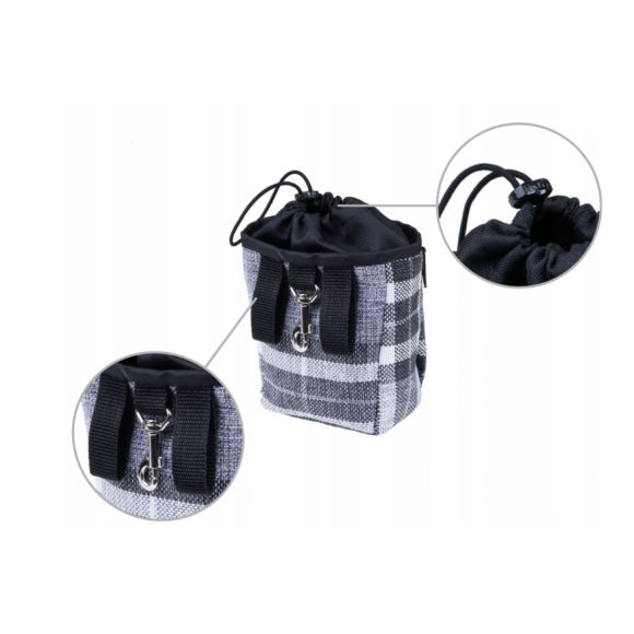 Сумка для лакомств AmiPlay London 10х7х14 см, серый