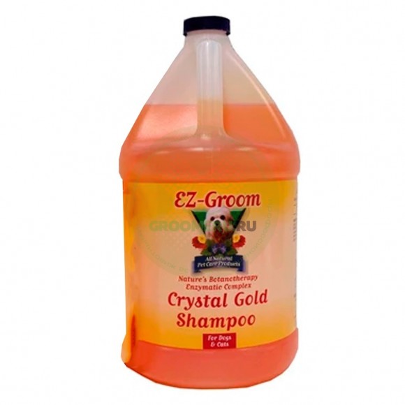 Шампунь EZ Groom Crystal Gold для собак и кошек с рыжим и коричневым оттенком шерсти, 3,8 л