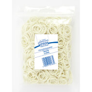 Резиночки для папильоток Show Tech белые, 1000 шт.