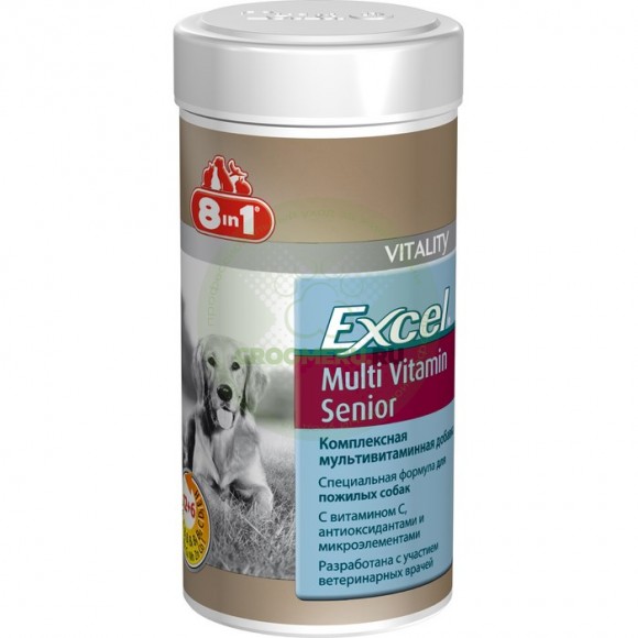 Мультивитамины 8in1 со специальной формулой для пожилых собак от 5 лет, 70 таб.
