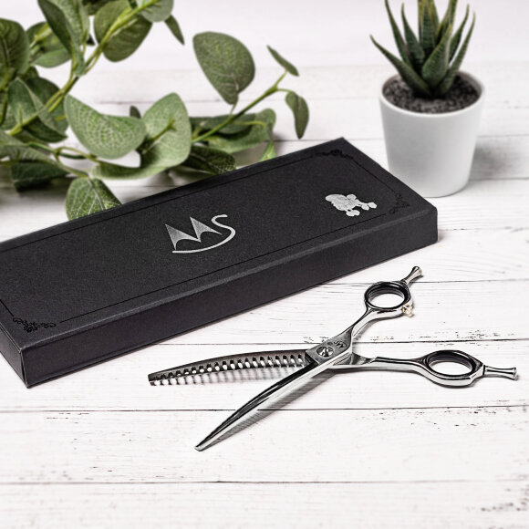 Ножницы Moshou QRB-6520 изогнутые шанкеры, 6,5" 20 зубцов Ножницы Moshou QRB-6520 изогнутые шанкеры, 6,5" 20 зубцов