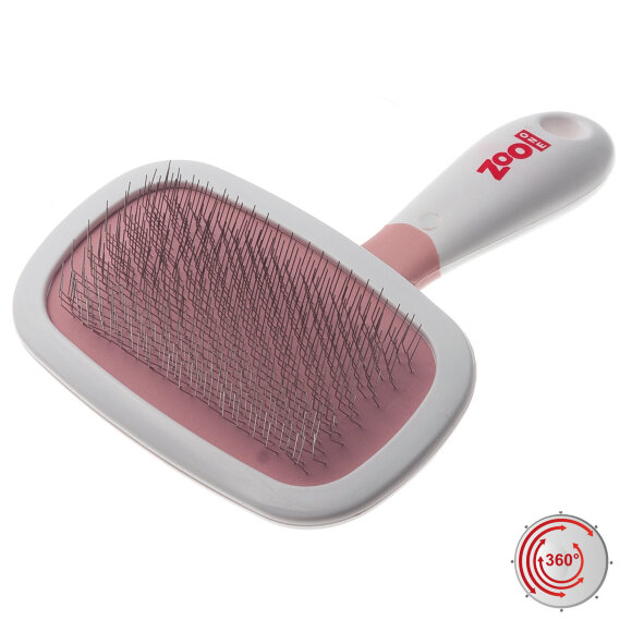 Пуходерка ZooOne Эстетик с поворотной ручкой, большая