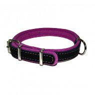 Ошейник Аркон "Фетр" 35 черный/фиолетовый