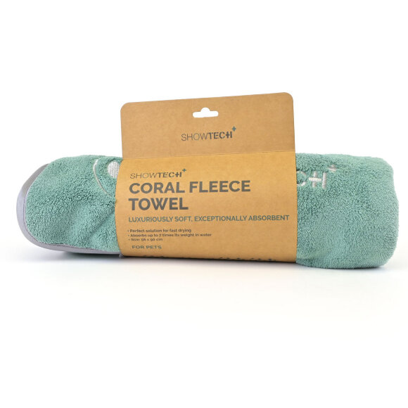 Полотенце из кораллового флиса Show Tech+ 90х56 см, цвет шалфей