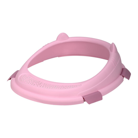 Лоток кошачий Diil 57х49х26 см овальный с совком, розовый Лоток кошачий Diil 57х49х26 см овальный с совком, розовый