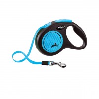 Поводок-рулетка для собак Flexi Neon M ремень, синий