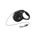 Рулетка-поводок для собак Flexi New Classic 8 кг 3 м трос черный