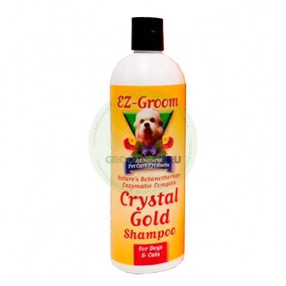 Шампунь EZ Groom Crystal Gold для собак и кошек с рыжим и коричневым оттенком шерсти, 473 мл