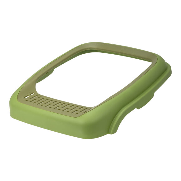 Лоток кошачий Diil 47х37х18 см прямоугольный, зеленый