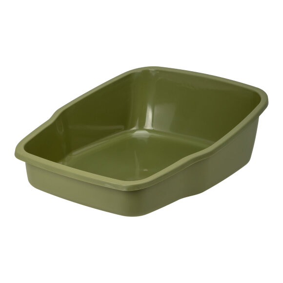 Лоток кошачий Diil 47х37х18 см прямоугольный, зеленый