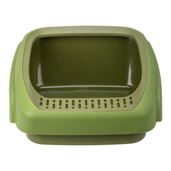 Лоток кошачий Diil 47х37х18 см прямоугольный, зеленый