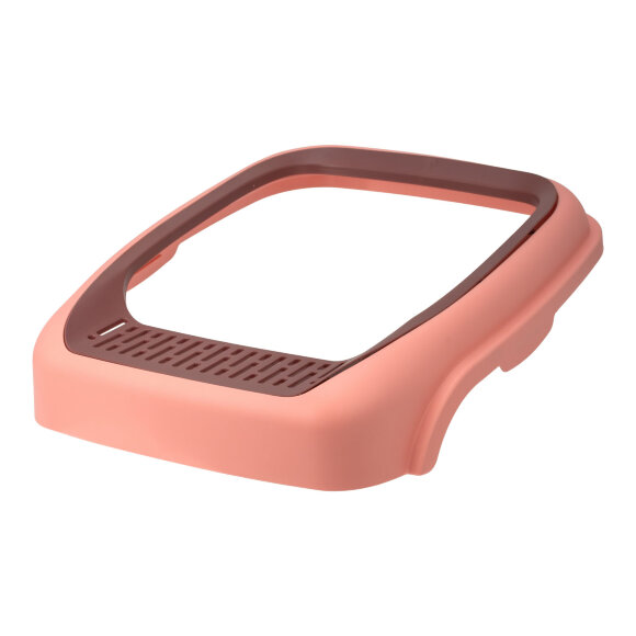 Лоток кошачий Diil 47х37х18 см прямоугольный, розовый Лоток кошачий Diil 47х37х18 см прямоугольный, розовый