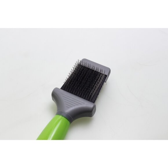 Пуходерка Moser двухсторонняя с силиконовой ручкой