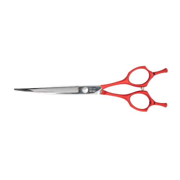 Ножницы Moshou QYL-65 изогнутые, красные 6,5" Ножницы Moshou QYL-65 изогнутые, красные 6,5"