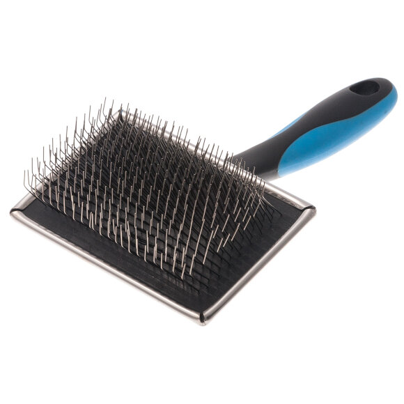 Пуходёрка DeLIGHT металл. длиннозубый корд для пушистых животных, голубая Пуходёрка DeLIGHT металл. длиннозубый корд для пушистых животных, голубая